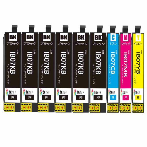 IB07CL4B互換インクカートリッジ エプソンEpson増量ブラック(IB07KB)6本・シアン(IB07CB)1本・マゼンター(IB07MB)1本・イエロー(IB07YB)1本合計9本 目印:マウス 大容量 Epsonエプソン用 対応機種:PX-M6010F PX-M6011F PX-S6010 IB07CL4B互換インクカートリッジ エプソンEpson増量ブラック(IB07KB)6本・シアン(IB07CB)1本・マゼンター(IB07MB)1本・イエロー(IB07YB)1本合計9本 目印:マウス 大容量 Epsonエプソン用 対応機種:PX-M6010F PX-M6011F PX-S6010