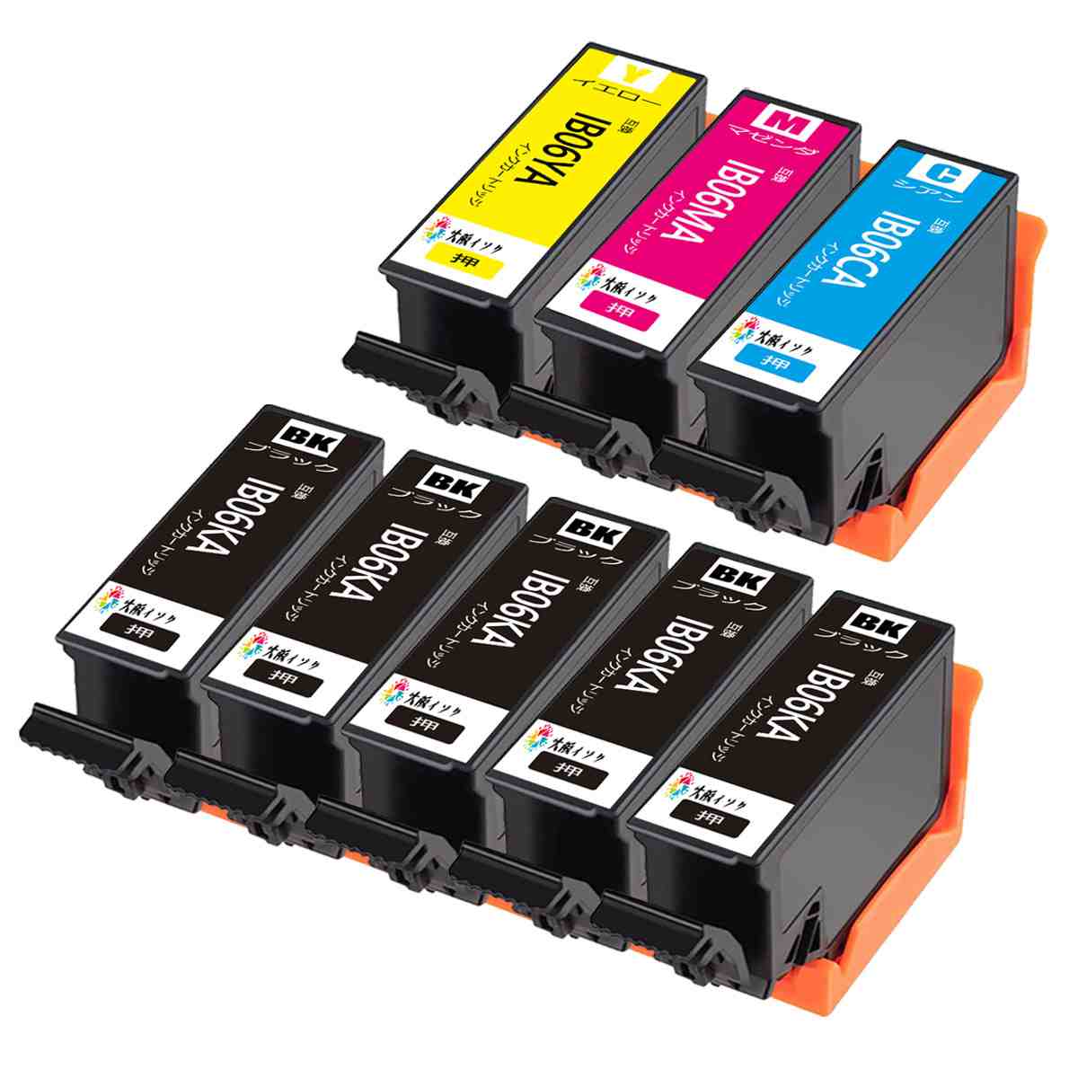 IB06CL4A互換インクカートリッジ エプソンEpson増量ブラック（IB06KA）5本・シアン（IB06CA）1本・マゼ..