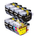 LC3119 ブラザーbrother用互換インクカートリッジLC3119-4PK+黒5本 合計9本 (LC3119BKブラック*6 LC3119Cシアン LC3119Mマゼンタ LC3119Yイエロー各1本) 対応機種:MFC-J6980CDW MFC-J6580CDW MFC-J6983CDW MFC-J6583CDW MFC-J5630CDW残量検知搭載/個別包装(2)