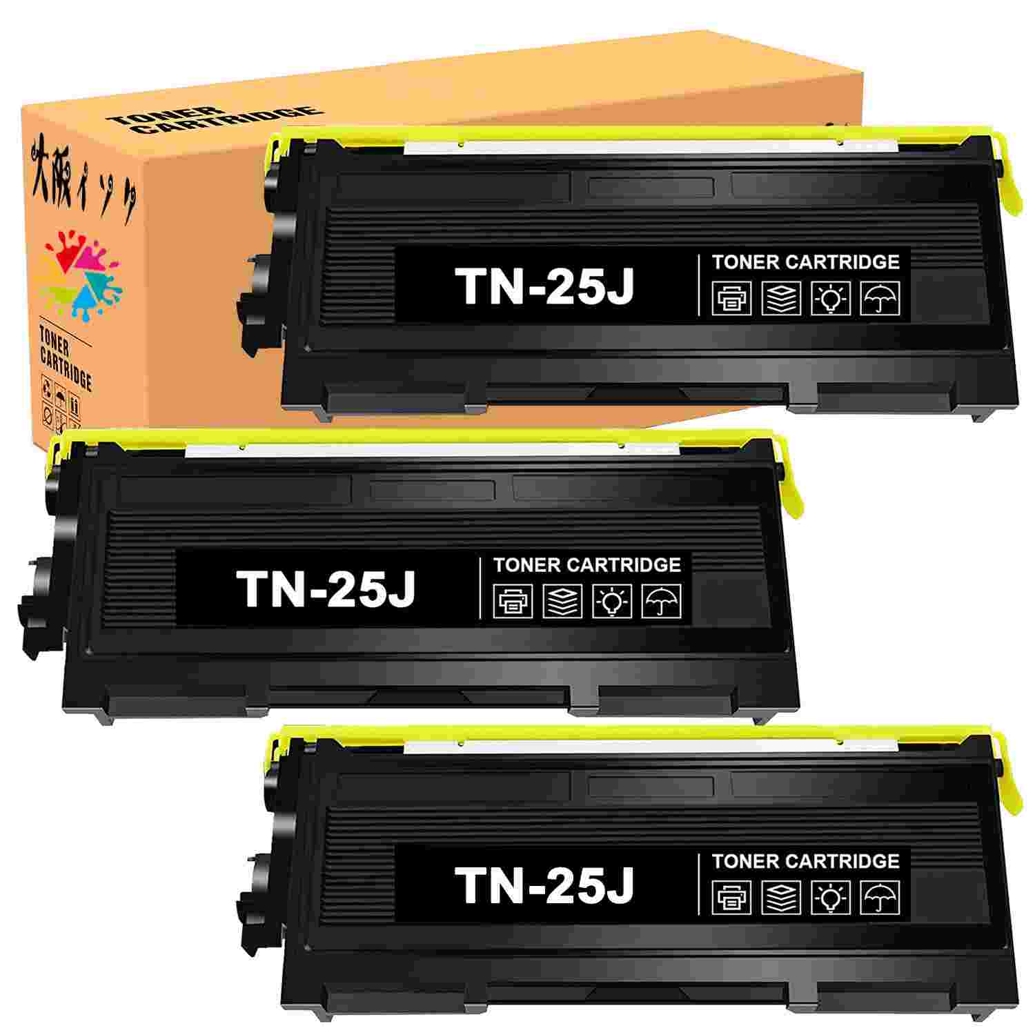 TN-25J ブラック th-25j th25j 3個セット ブラザー br対応プリンター用 互換トナーカートリッジ 対応機種: HL-2040 DCP-7010 FAX-2810 FAX-2810N MFC-7420 MFC-7820N 汎用トナーTN-25J汎用・互換 トナーカートリッジ印刷枚数ブラック 2,500枚/本(A4用紙・印字率5%の場合)