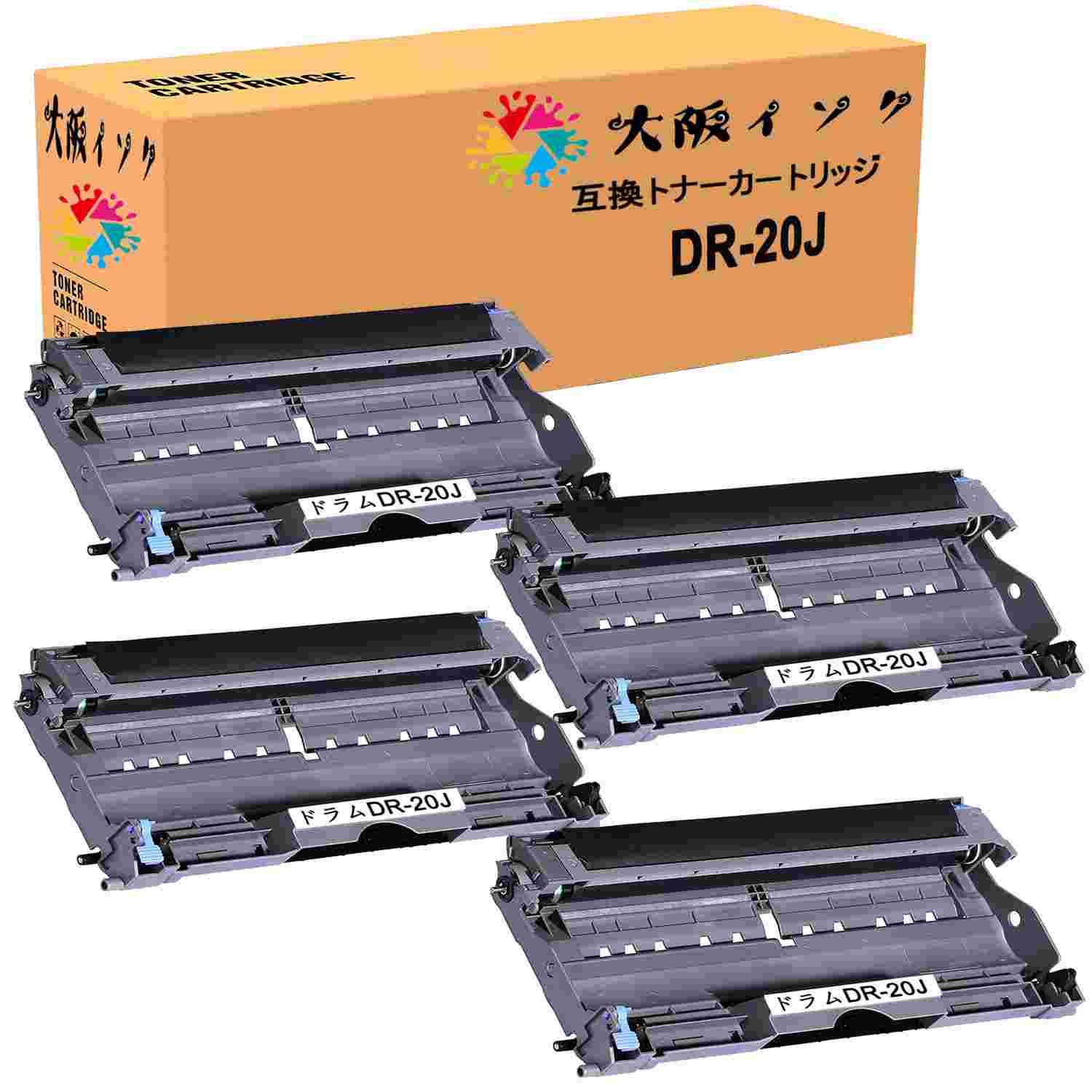 DR-20Jhjbg݊ Br(uU[) DR 20J BK/ubN 4{Zbg Ή@FHL-2040 / DCP-7010 / FAX-2810 / FAX-2810N / MFC-7420 / MFC-7820N DR-20J BK ėpE݊ hjbg̈́i1{j12000iA4pE󎚗5̏ꍇj