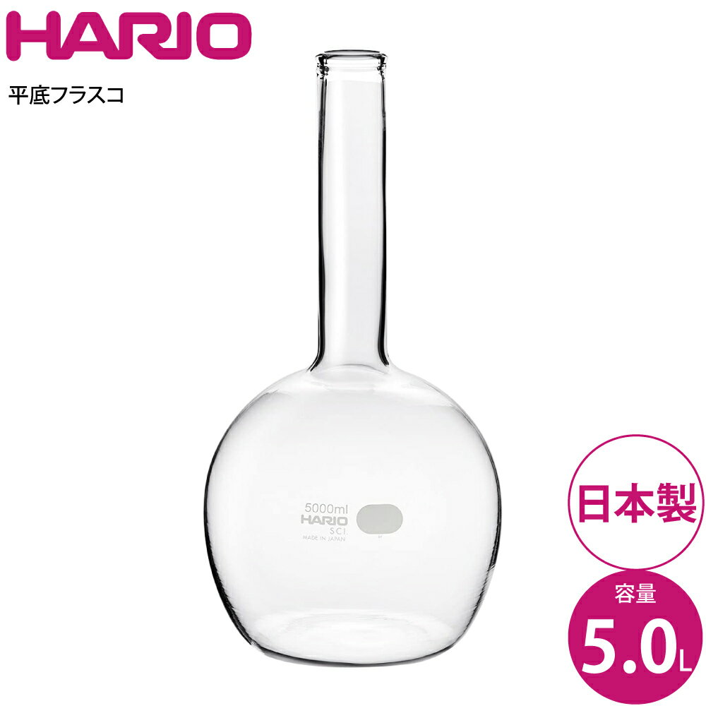 ハリオ HARIO 平底フラスコ5000ml HF-5L SCI