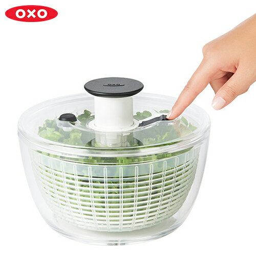 OXO オクソー サラダスピナー クリアサラダスピナー 小 11230500 野菜水切り 水切り器 水切りボウル 水..