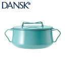 DANSK ダンスク コベンスタイル ホーロー鍋 両手鍋18cm 2QT ティール 833297 【送料無料】