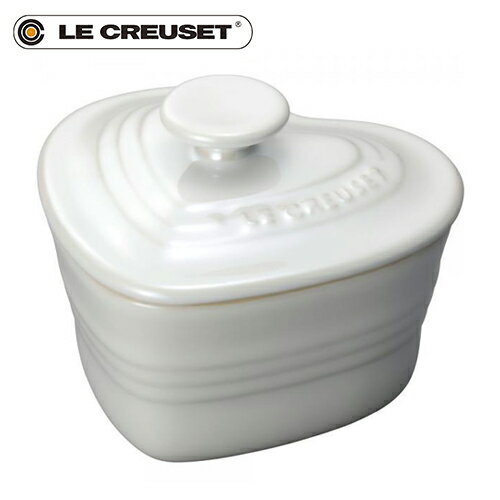 ルクルーゼ ラムカン ル・クルーゼ 食器 器 LE CREUSET ストーンウェア ラムカン・ダムール (S・フタ付き) ホワイトラスター 910031-10-296 【日本国内正規品】 JAN: 0630870142533 入れ物 小物入れ カップケーキ スイーツ お菓子作り