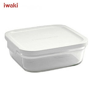 保存容器 ガラス iwaki イワキ パック & レンジ BOX 小 ホワイト 白 800ml N3247-W 耐熱ガラス製 AGCテクノグラス 硝子 4905284064877 作り置き 容器 入れ物 小さめ ミニサイズ 透明 積み重ね 匂いうつりなし 電子レンジ