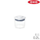 OXO オクソー 保存容器 密閉 密封 POP2 ポップコンテナ 2 ミニスクエア ミニ 200ml 11234300 密閉容器 密封容器 容器 キャニスター ス..