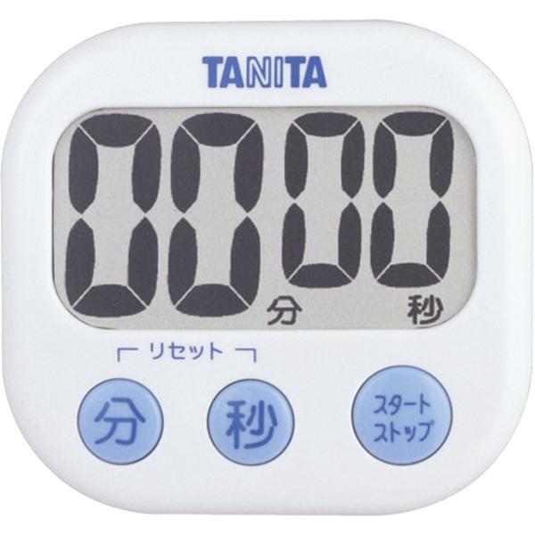 タニタ TANITA キッチンタイマー デジタル でか見えタイマー ホワイト TD-384WH