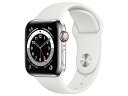 新品 Apple Apple Watch Series 6 GPS+Cellularモデル 40mm M06T3J/A [シルバーステンレススチールケース/ホワ...