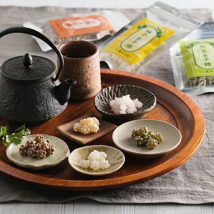 原寿園 お茶屋さんのやさしい金平糖セット 柚子金平糖・生姜金平糖・紅茶金平糖・煎茶金平糖 各40g×1、..