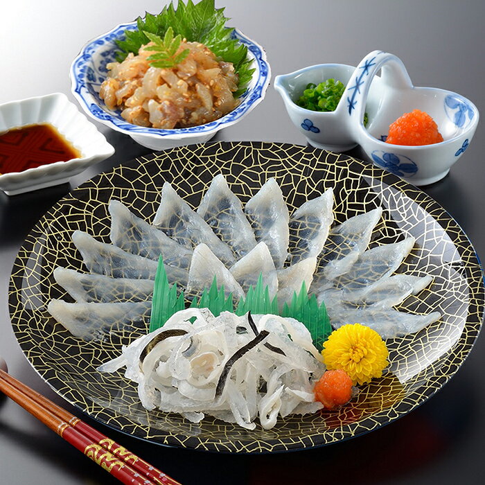 関とら本店 とらふく刺身・とらふく塩辛セット