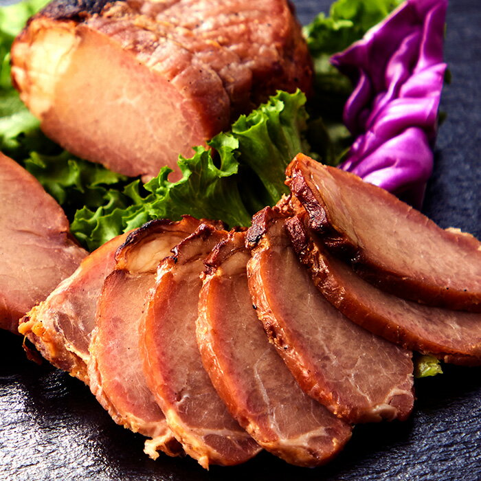 マイスター山野井 黒豚焼豚二種セット 黒豚炭焼き焼豚2本(計380g)、黒豚炭焼きみそ漬け焼豚190g 【送料無料】