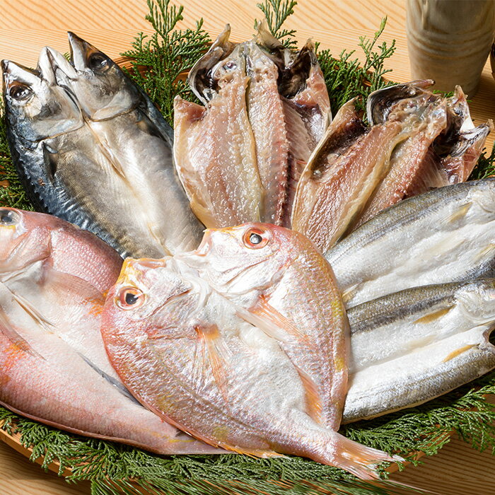 海鮮一汐開きセット 甘鯛180g、れんこ鯛130g、かます70g×2枚、真さば160g、真あじ70g×2枚 【送料無料】