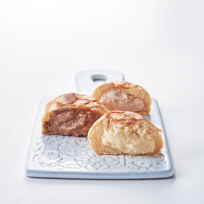 八天堂 くりーむパン8個 くりーむパン(カスタード・チョコレート×各3、ストロベリー×2) 【送料無料】