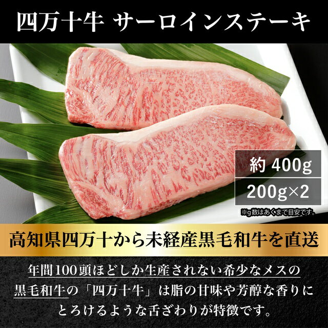 四万十牛 サーロインステーキ200g×2個【送料無料】 ryouhintaikoban-10000287 良品たいこばん サンプル画像2