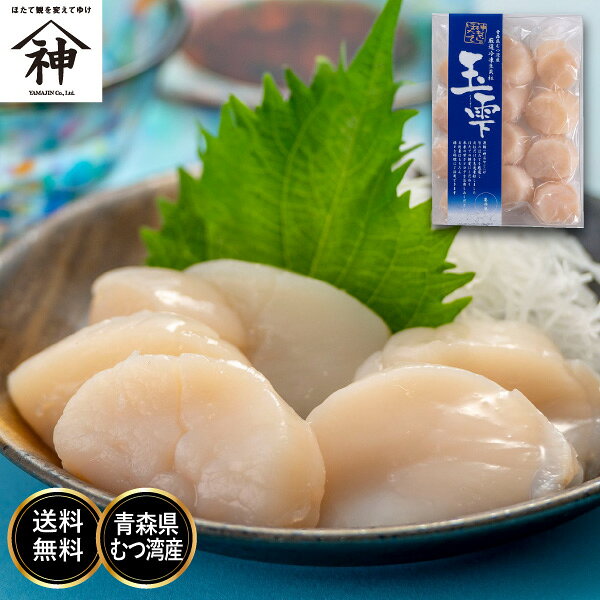 【数量限定】青森県 むつ湾産 冷凍ほたて貝柱「玉雫」300g×2箱セット【送料無料】ホタテ 帆立 刺身用 生食 陸奥湾産 たましずく