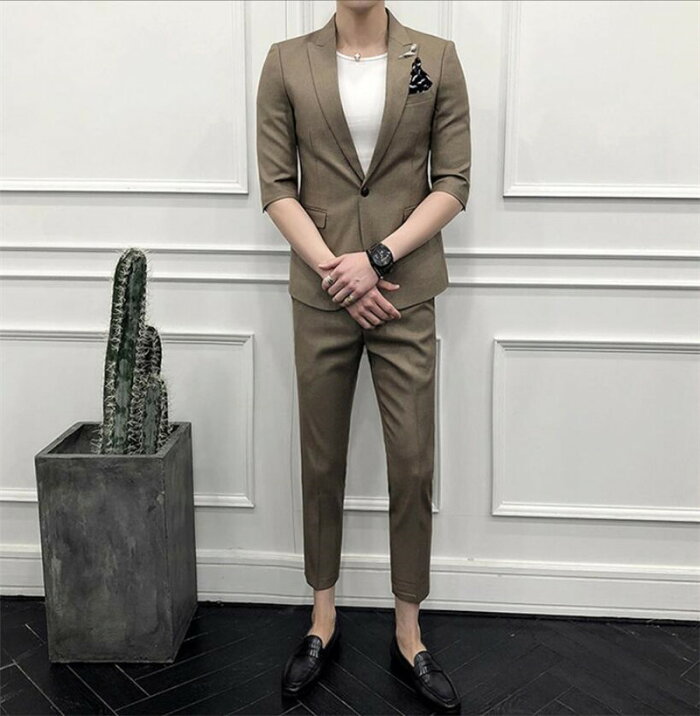 パンツスーツ オシャレ スーツ メンズ サマースーツ セットアップ カジュアル 二次会 結婚式 ジャケパン メンズ スリムスーツ 春夏 スーツ メンズ 夏 7分袖テーラード セットアップ メンズ カジュアルスーツ スリムスーツ アンクルパンツ 上下セット 2点セット メンズ パンツスーツ オシャレ スーツ メンズ サマースーツ セットアップ カジュアル 二次会 結婚式 ジャケパン メンズ スリムスーツ 春夏 スーツ メンズ 夏 7分袖テーラード セットアップ メンズ カジュアルスーツ スリムスーツ アンクルパンツ 上下セット 2点セット メンズ