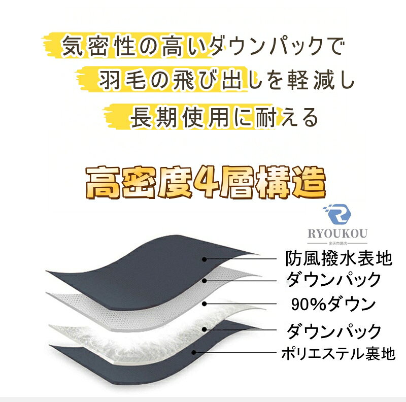 ダウンコート メンズ ビジネス ロング 大きいサイズ【膝丈 ダウン】防風・防撥水 ミドル ダウンジャケット スーツ コート 90％高品質ダウン 暖かい アウター カジュアル おしゃれ 大人 キレイめ 冬 防寒着 ギフト 20代 30代 40代 50代 60代　RYOUKOU ryoukoushop-10000629 RYOUKOU楽天市場店 サンプル画像3
