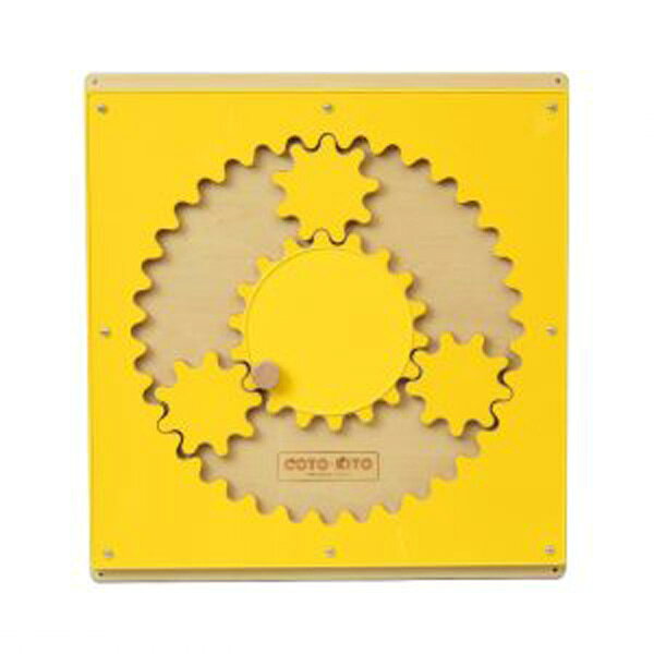 COTO-KITO 壁掛玩具 まわる歯車 パステルカラー CG-0041 子供用知育玩具 思考能力 遊ぶ 学び 触れる 好奇心 壁掛け玩具 木製手作り玩具 コトキト 代引き不可