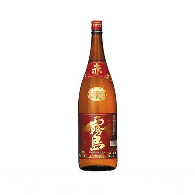 【送料無料】赤霧島 芋焼酎 25度 1800ml×6本(P箱発送になります)