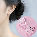 ピアス ハート 小さい シルバー925 シンプル 軟骨 金属アレルギー シルバー 小さめ マット Silver925 アレルギー対応 20G 仕事用 小さいピア...