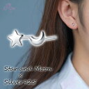 ピアス 星 小さい 月 シンプル 軟骨 金属アレルギー シルバー 小さめ ミニ シルバー925芯 アレルギー対応 20G 仕事用 小さいピアス 星ピアス つけっ...