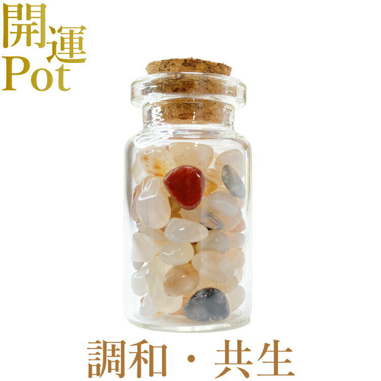  ホワイトアゲート  星屑ミニポット  健康 長寿 富 調和 共生  天然石...