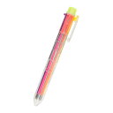 6色ボールペン 多色ボールペン 0.7mm ゲルインク 透明 クリア カラフル おしゃれ 多機能 文房具 筆記具 手帳用 子供 学生 ギフト プレゼント