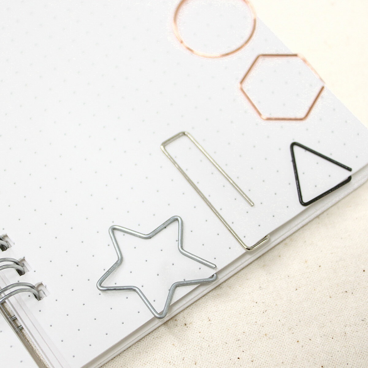 ゼムクリップ ペーパークリップ 10個セット 文具 文房具 ステーショナリー ラッピング ギフト 事務 学校 オフィス