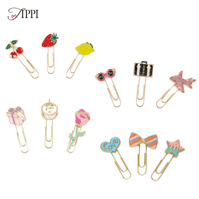 【在庫限り】Tippi クリップ かわいい ペーパークリップ ゼムクリップ クリップ 文房具 可愛い オシャレ 文具 ハート スター 星 レインボー 虹 リボン...