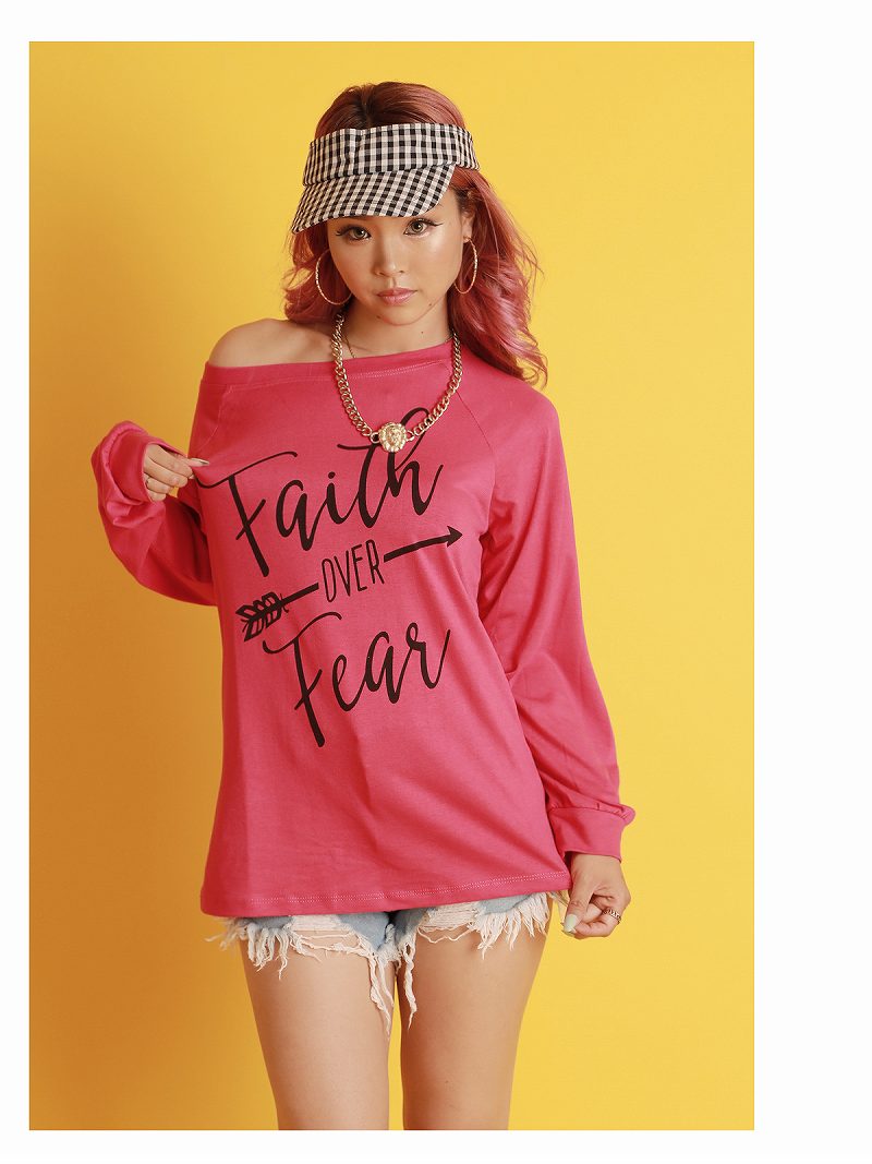【メール便対応】長袖Tシャツ ロンT Tシャツ オフショル HIPHOP ダンス セクシー ...