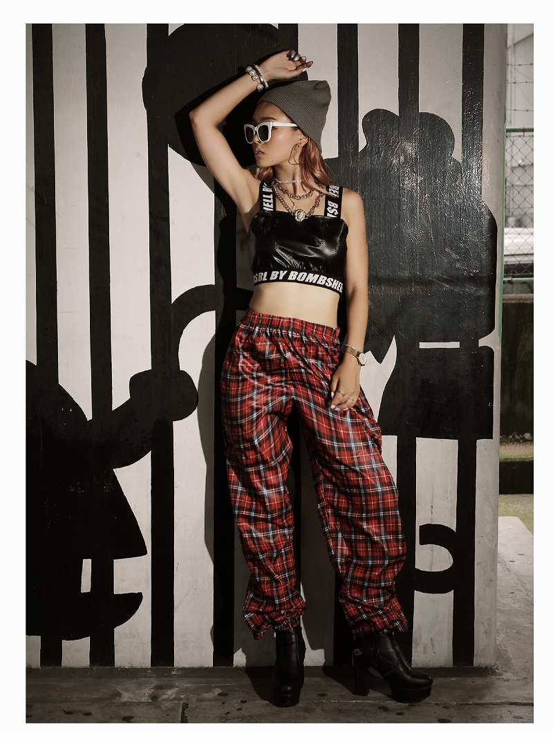 楽天市場】タータンチェック パンツ ボンテージの通販