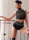 【メール便対応】キャミソール・タンクトップ ボーダー シースルー 派手 ショート丈 sexy かわいい ハイネック ダンス衣装 タンクトップ クラブ bombshell あす楽