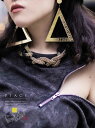 【SALE】【メール便対応】アクセサリー ピアス アクセサリー ゴールド トライアングル 三角 小物 大ぶり 揺れる 派手 ダンス衣装 Bbomb あす楽