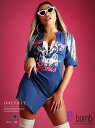 【メール便対応】ワンピース ワンピース フリンジ スリット ロックプリント ミニ丈 エロかっこいい バストカット LA風 ステージ映え インポート Bbomb あす楽