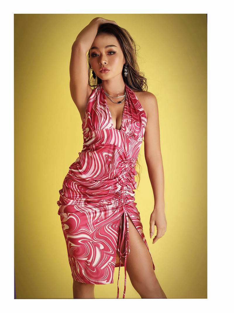 楽天市場】ピンク（着丈（スカート・ワンピース・ドレス）ミニ丈