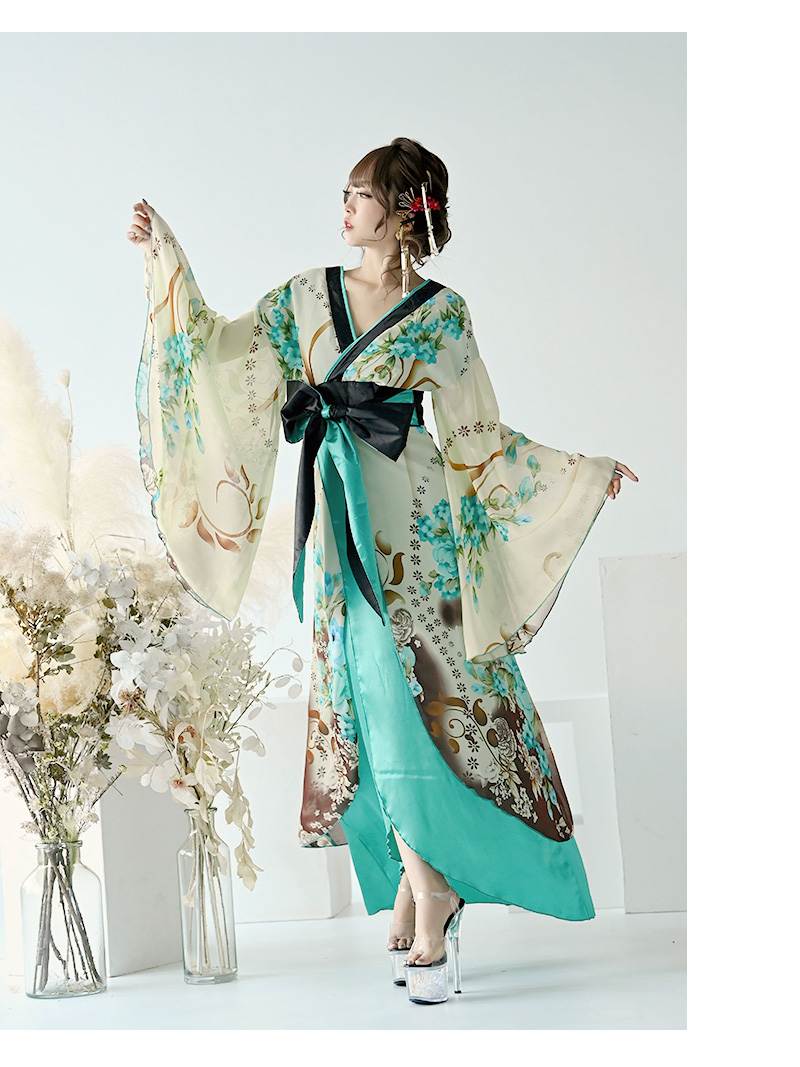 楽天市場】着物 ドレス(カラーグリーン)(ドレス|レディース 楽天市場】着物 ドレス(カラーグリーン)(ドレス|レディース