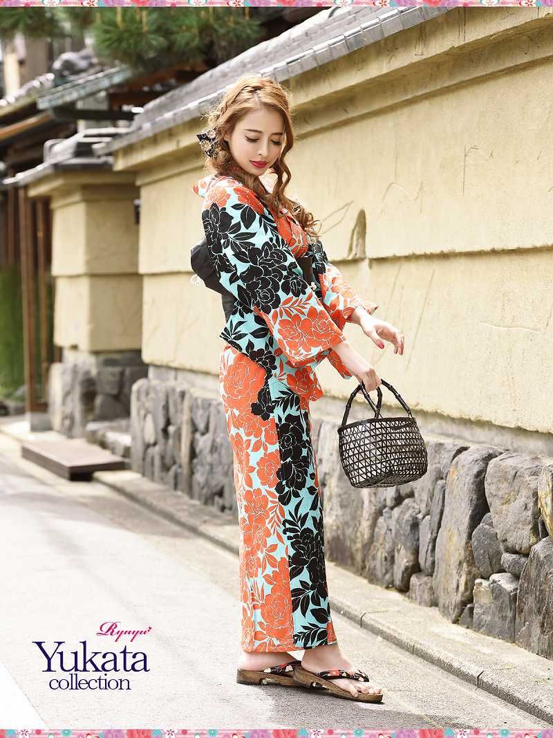 浴衣 セット ゆかた 帯 下駄 キャバ バラ 華やか 赤 黒 あす楽 安い 作り帯 簡単 着付け 150cm 女性 女 かわいい 大人 ファッション 男ウケ 大人 古典 モダン 夏祭り 祭り まつり 涼しい 30代 20代 40代 レトロモダン 流行り 大正ロマン 即日発送 セクシー エロ