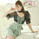 キャバドレス キャバ ドレス ミニ キャバクラ ミニドレス パーティードレス 袖付 大きいサイズ タイトドレス ナイト パフ袖 シースルー 二の腕カバー フリル 膝丈 半袖 体型カバー 可愛い セクシー ラウンジ ワンピース 大人 スナック キャバ嬢 即日発送 あす楽 送料無料