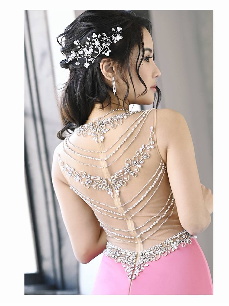 AngelR エンジェルアール キャバ ドレス キャバドレス ミニドレス ミニ キャバクラドレス キャバクラ パーティードレス セクシー 韓国ドレス 韓国 高級ドレス ブランドドレス タイトドレス ミニドレス ワンカラー シンプル ビジュー バックシャン シアー あす楽 送料 3