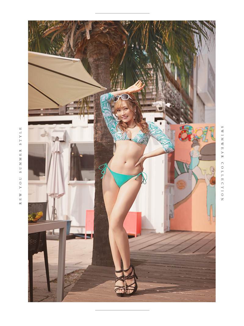 水着 ビキニ レディース レディース水着 セクシー モノキニ エロ キャバ水着 キャバ マーブル柄 グリーン 体型カバー 谷間 リゾート インポート フェス セクシー 可愛い Ryuyu かずへー ビーチ ビーチウェア ビーチグッズ 海 プール 海水浴 マリングッズ あす楽 送料