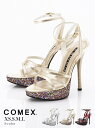 comex コメックス キャバ サンダル キャバサンダル 靴 キャバシューズ キャバ靴 ヒール レディース ハイヒール COMEX ラメ ヒール キラキラ 豪華...