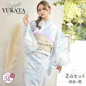 浴衣 セット レディース 浴衣レディース レディース浴衣 ゆかた 帯 下駄 キャバ浴衣 キャバ 夏祭り 花火大会 パープル 紫 大きいサイズ 5L 高身長 青 大人かわいい あいみん ギャル 水色 Ryuyu あいみん yukata 和装 和 着物 和服 女性 着付 簡単 あす楽 送料無料