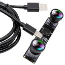 60fps 同期 USB カメラ ELP 4MP USB カメラモジュール 3840X 1080P 3D ステレオ USB ウェブカメラ PC コンピュータ用 UVC ウェブカメラ 120 度歪みなし デュアルレンズカメラモジュール プラグアンドプレ(2)