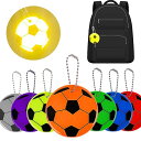 リフレクター キーホルダー 反射板 7枚入り サッカー 記念品 反射バンド 夜間 交通安全グッズ 通園 通学 通勤 塾帰り 夜行 自転車 散歩 子供用 大人用 (サッカー)