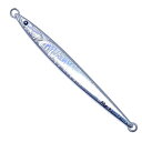 Allgu メタルジグ 弐号 250g シルバー/グローゼブラ バーチカル ジギング セミロングジグ 太刀魚 多層コート