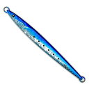 Allgu メタルジグ 弐号 250g イワシ ベリーターコイズグロー バーチカル ジギング セミロングジグ 太刀魚 多層コート