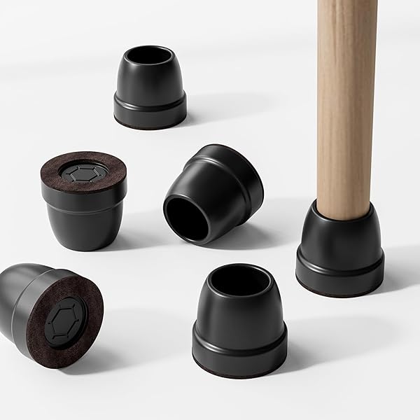 椅子足カバー 24個入り キズ防止 騒音防止 滑り止め 椅子足キャップ フェルトボトム 椅子脚カバー テー..