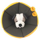 エリザベスカラー 犬用 猫用 特大 軽量 布製 柔らかい 防水 耐久性 傷口保護 傷舐め防止 引っ掻き防止 調節可能 小型中型の大型犬猫に適しています (2XL, ブラック)