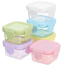 フルーツケース お弁当 調味料、ソース保存 お弁当箱 容量60ml 小さい 保存容器 食品 密閉 調味料 フードコンテナ 正方形 6.5cm*6.5cm*4cm 漏れ防止 ミニ かわいい 6個セット 蓋付き調味料カップ容器 ランチボックス 弁当箱用